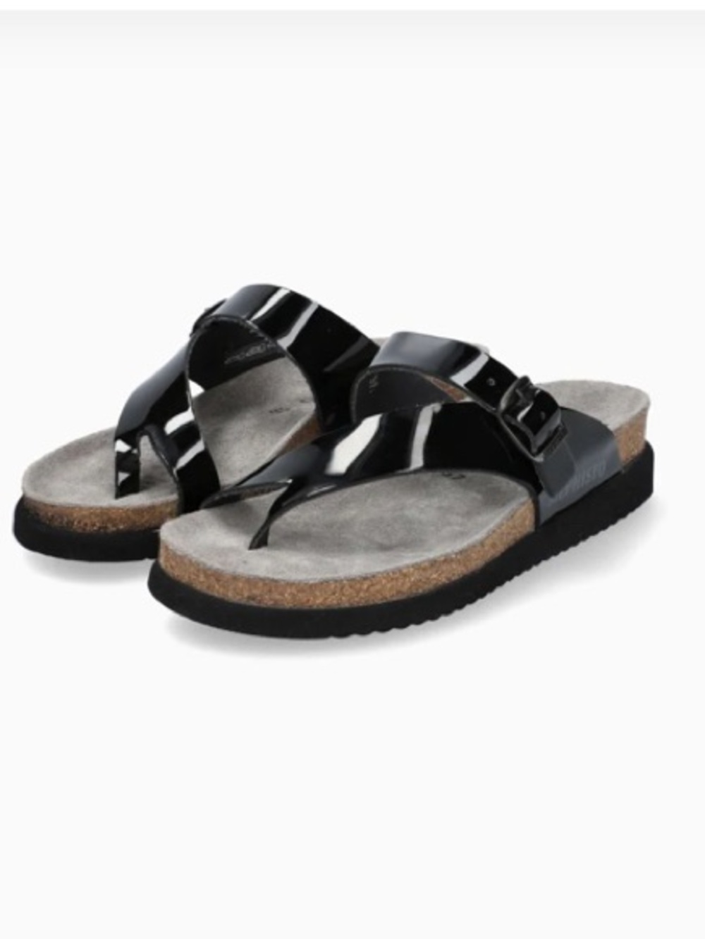 Mephisto Black patent Helen sandals size 41 US 11